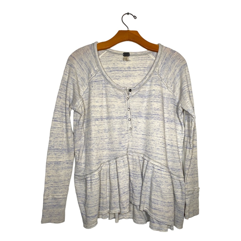 Free People Heathered Gray Long Sleeve Tee - Picture 13 of 13